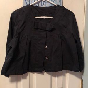 Black crop jacket